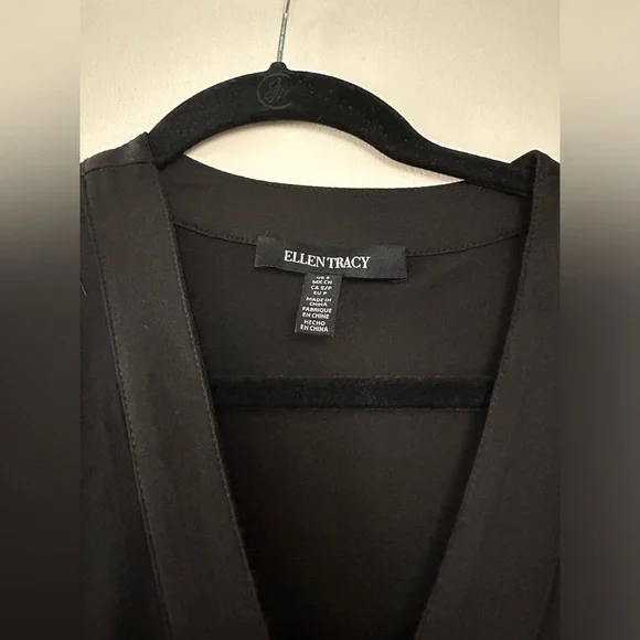 NWT Tie Waist Long Sleeve Matte Jersey Dress SIZE S - Picture 5 of 7